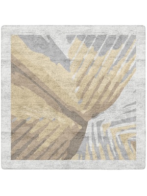 Tori Square Hand Tufted Bamboo Silk custom handmade rug