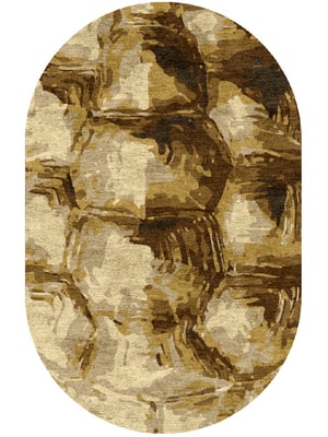 Tortoise Shell Capsule Hand Knotted Bamboo Silk custom handmade rug