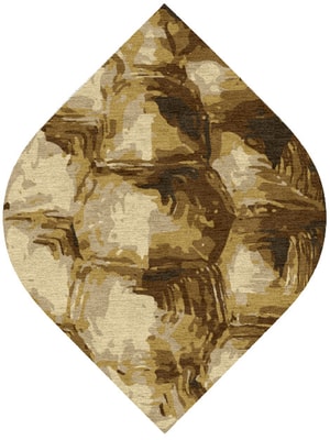 Tortoise Shell Ogee Hand Knotted Tibetan Wool custom handmade rug