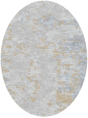 Treen Oval Hand Knotted Tibetan Wool custom handmade rug