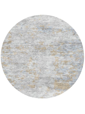 Treen Round Hand Knotted Bamboo Silk custom handmade rug