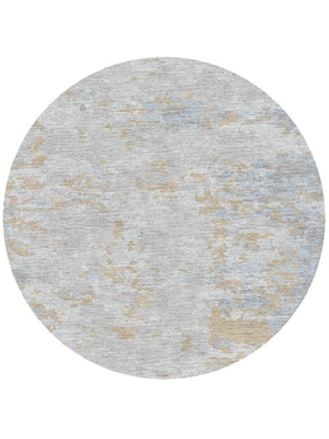 Treen Round Hand Knotted Tibetan Wool custom handmade rug