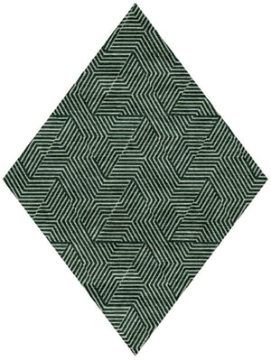 Trigon Diamond Hand Knotted Bamboo Silk custom handmade rug