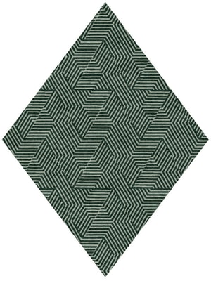 Trigon Diamond Hand Knotted Tibetan Wool custom handmade rug