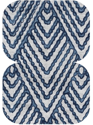 Trim Eight Hand Knotted Bamboo Silk custom handmade rug