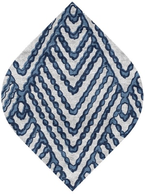 Trim Ogee Hand Knotted Bamboo Silk custom handmade rug