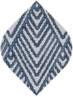 Trim Ogee Hand Knotted Tibetan Wool custom handmade rug
