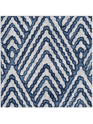Trim Square Hand Knotted Bamboo Silk custom handmade rug