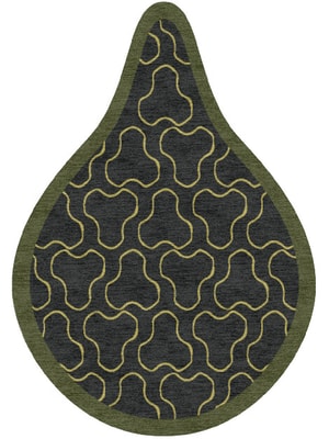 Trinity Drop Hand Knotted Tibetan Wool custom handmade rug