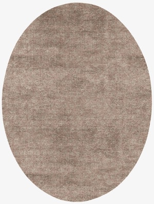 Triquetra Oval Flatweave Bamboo Silk custom handmade rug