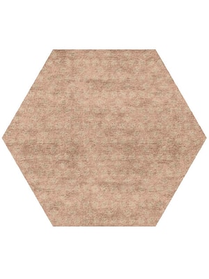 Triquetra Hexagon Hand Tufted Bamboo Silk custom handmade rug
