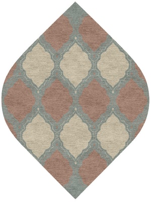 Trope Ogee Hand Knotted Tibetan Wool custom handmade rug