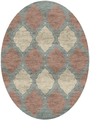 Trope Oval Hand Knotted Bamboo Silk custom handmade rug