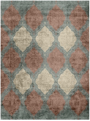 Trope Rectangle Hand Knotted Bamboo Silk custom handmade rug