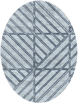Tui Oval Hand Knotted Bamboo Silk custom handmade rug