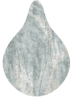 Turbulent Drop Hand Knotted Bamboo Silk custom handmade rug
