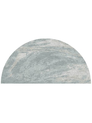 Turbulent Halfmoon Hand Knotted Tibetan Wool custom handmade rug