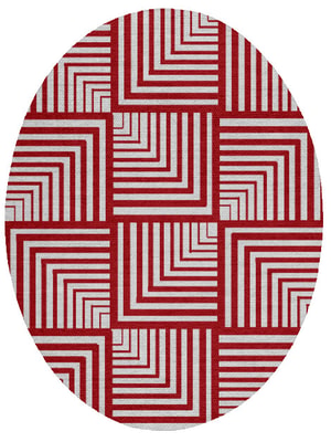 Twill Oval Flatweave New Zealand Wool custom handmade rug