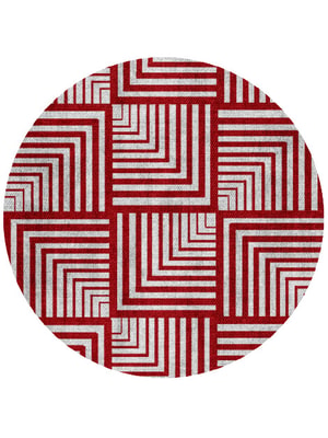 Twill Round Flatweave Bamboo Silk custom handmade rug