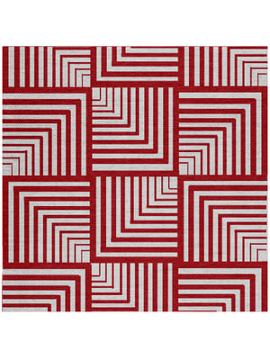 Twill Square Flatweave New Zealand Wool custom handmade rug