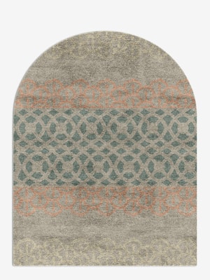 Vandyke Arch Hand Knotted Bamboo Silk custom handmade rug