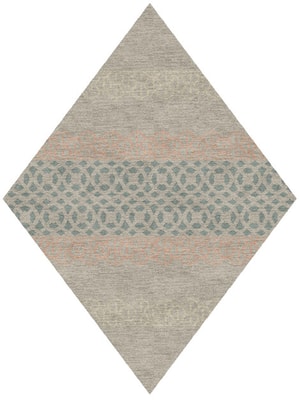 Vandyke Diamond Hand Knotted Tibetan Wool custom handmade rug