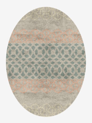 Vandyke Oval Hand Knotted Bamboo Silk custom handmade rug