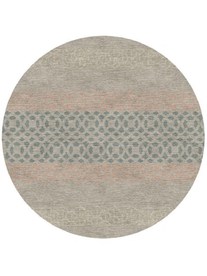 Vandyke Round Hand Knotted Tibetan Wool custom handmade rug
