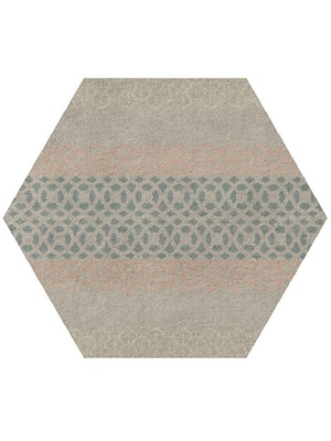 Vandyke Hexagon Hand Tufted Pure Wool custom handmade rug