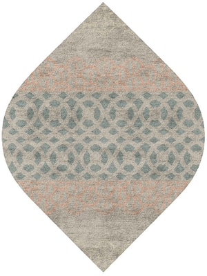 Vandyke Ogee Hand Tufted Bamboo Silk custom handmade rug