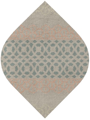 Vandyke Ogee Hand Tufted Pure Wool custom handmade rug