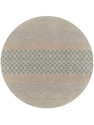 Vandyke Round Hand Tufted Pure Wool custom handmade rug