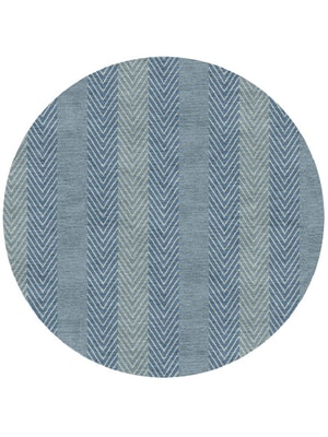 Velocity Round Hand Knotted Tibetan Wool custom handmade rug