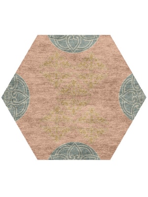 Venice Hexagon Hand Knotted Bamboo Silk custom handmade rug