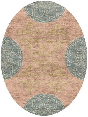 Venice Oval Hand Knotted Bamboo Silk custom handmade rug