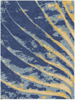 Vennation Rectangle Hand Knotted Tibetan Wool custom handmade rug