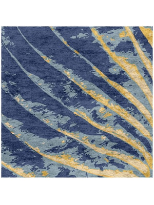 Vennation Square Hand Knotted Bamboo Silk custom handmade rug