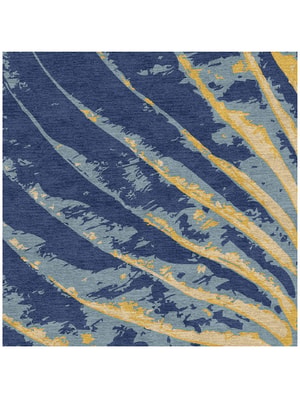 Vennation Square Hand Knotted Tibetan Wool custom handmade rug
