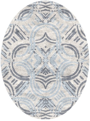 Venus Oval Hand Knotted Bamboo Silk custom handmade rug