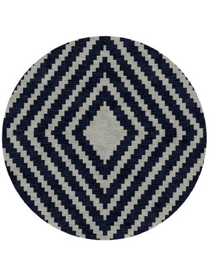 Virgo Round Hand Knotted Tibetan Wool custom handmade rug