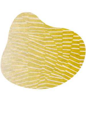Wavy Splash Hand Knotted Tibetan Wool custom handmade rug