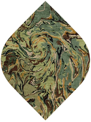 Whirly-8 Ogee Hand Knotted Bamboo Silk custom handmade rug