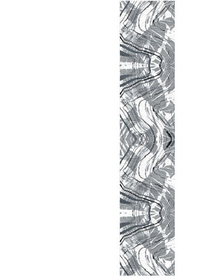 Wind Currents Runner Hand Knotted Tibetan Wool custom handmade rug