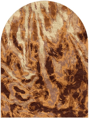 Yak Fur Arch Hand Knotted Bamboo Silk custom handmade rug