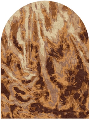Yak Fur Arch Hand Knotted Tibetan Wool custom handmade rug