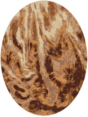 Yak Fur Oval Hand Knotted Tibetan Wool custom handmade rug