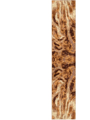 Yak Fur Runner Hand Knotted Bamboo Silk custom handmade rug