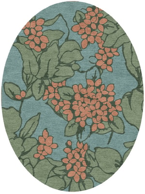 Yarrow Oval Hand Knotted Tibetan Wool custom handmade rug