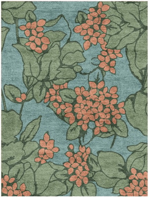 Yarrow Rectangle Hand Knotted Bamboo Silk custom handmade rug