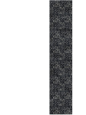 Zebra Hide Runner Hand Knotted Bamboo Silk custom handmade rug